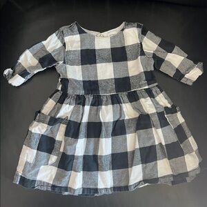 Black and White Plaid Dress